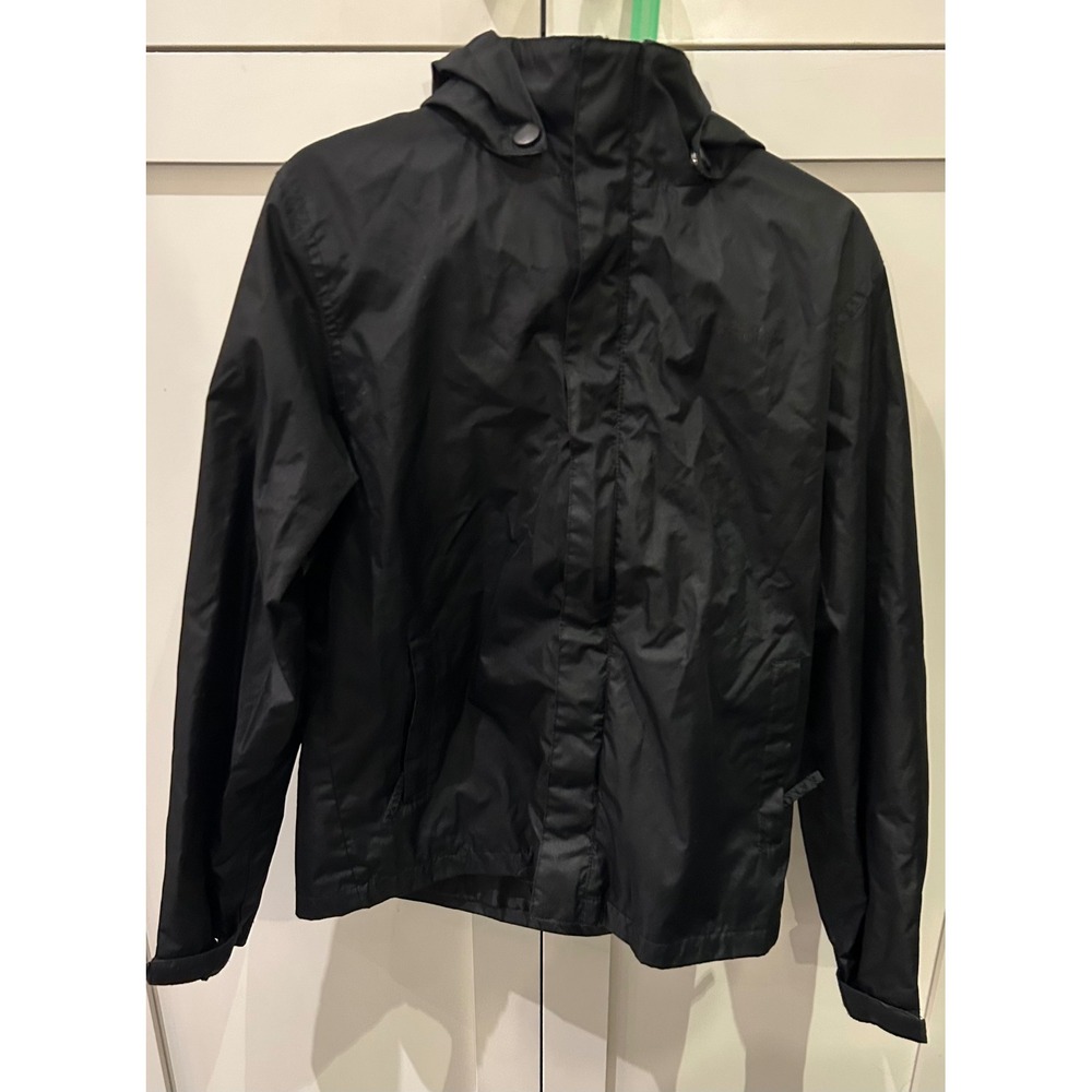Mountain Warehouse Kids Black‎ Hooded Rain Jacket Size 9 10
